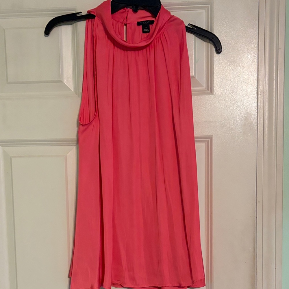 Ann Taylor Factory Pink Sleeveless Blouse